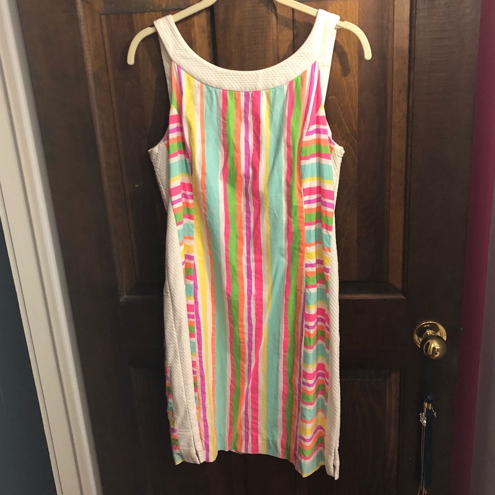 Colorful Striped Lilly Pulitzer dress.